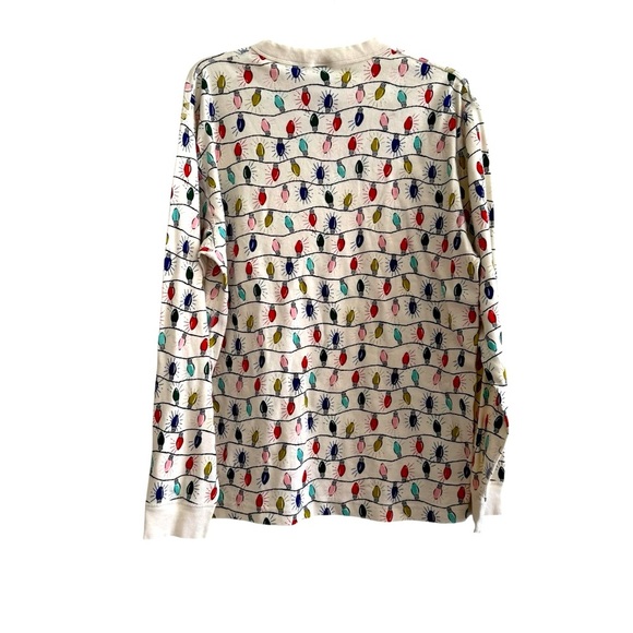 Hanna Andersson Christmas Pajama Top Bright Bulbs Organic Cotton XL - Picture 3 of 4